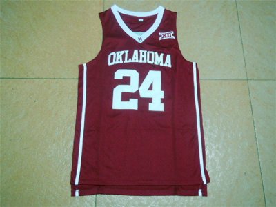 Maillot De Basket NCAA Oklahoma The Early Bird Catches Buddy Hield 24 Rouge